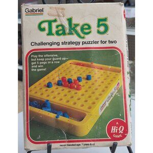 Gabriel Take 5 Challenging Strategy Puzzler For Two Players Complete Set With Bo